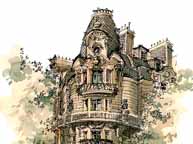 Marker Rendering of Building. Paris, France.